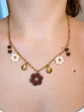 Collier acier inoxydable et pampilles