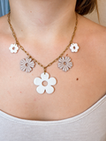 Collier en acier inoxydable, Pampilles en pâte polymère et résine époxy ￼