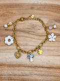 Bracelet en acier, inoxydable beige