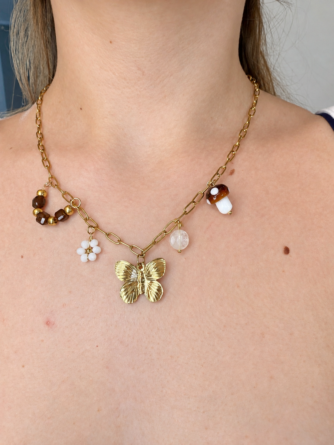 Collier en acier inoxydable d’automne