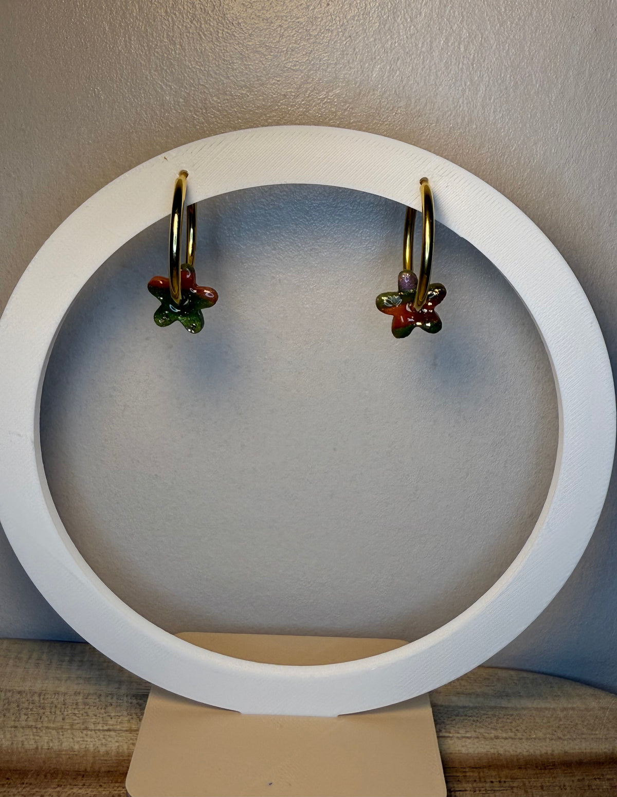 Pampilles fleur mini - 13 mm - multicolore