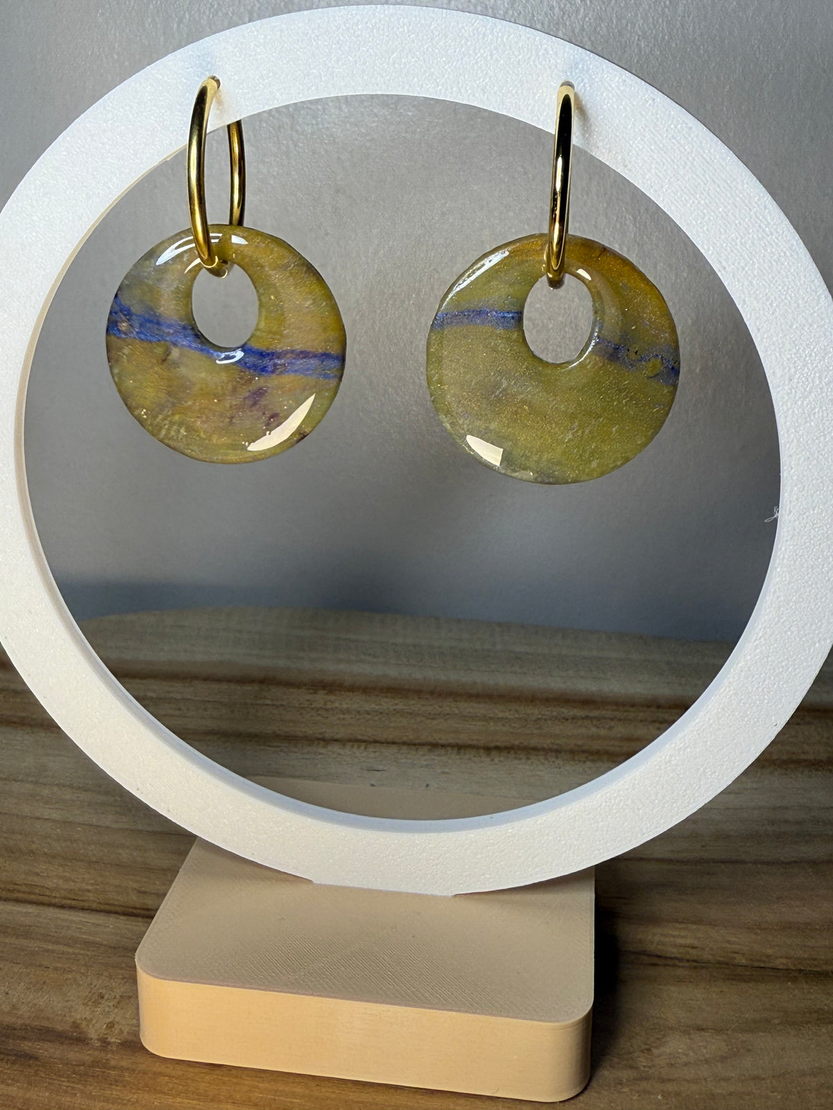 Pampilles médaille - 30 mm - multicolore
