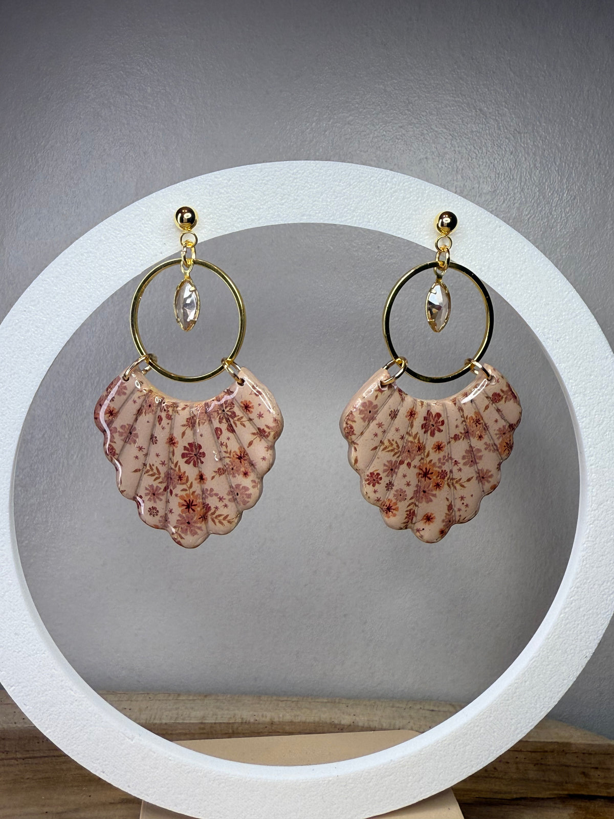 Boucles d’oreilles fleurs d’automne